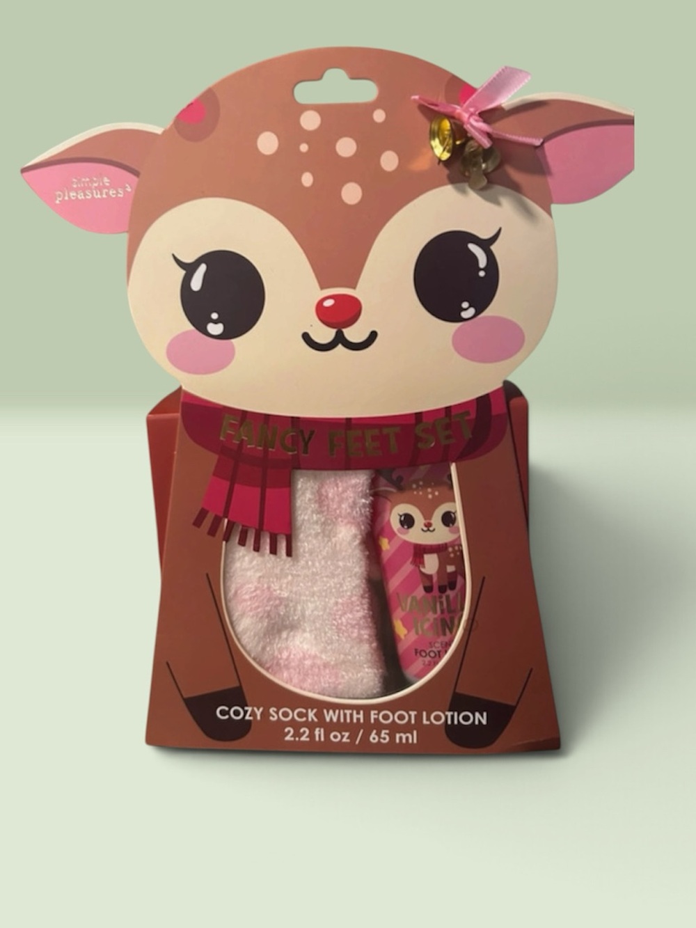Cozy Pink Deer Fancy Feet Set - women Accessories